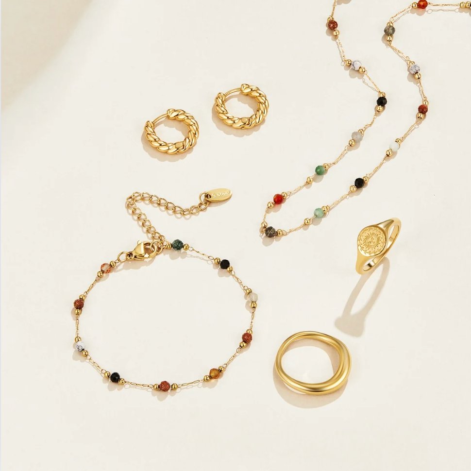 Fiorella - Collar de Piedras Naturales