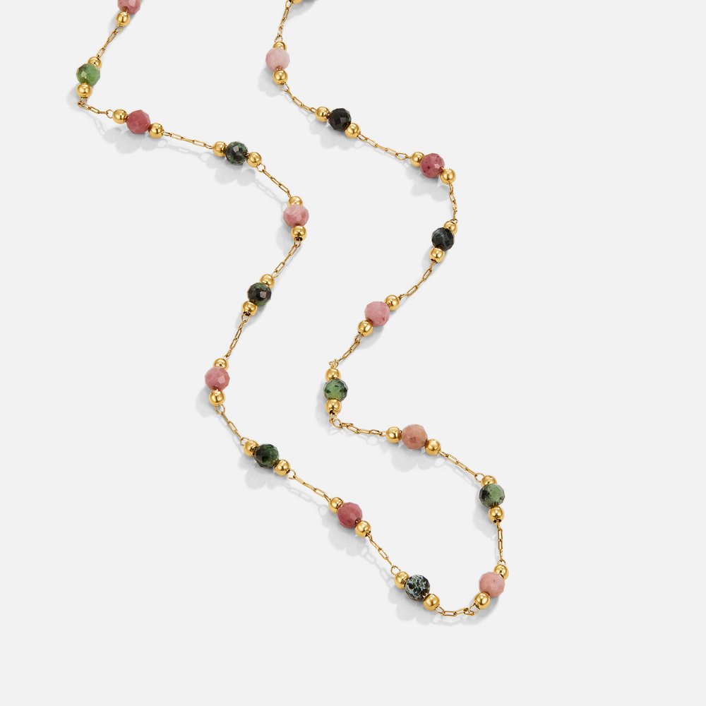 Sayuri - Collar de Piedras Naturales Primavera