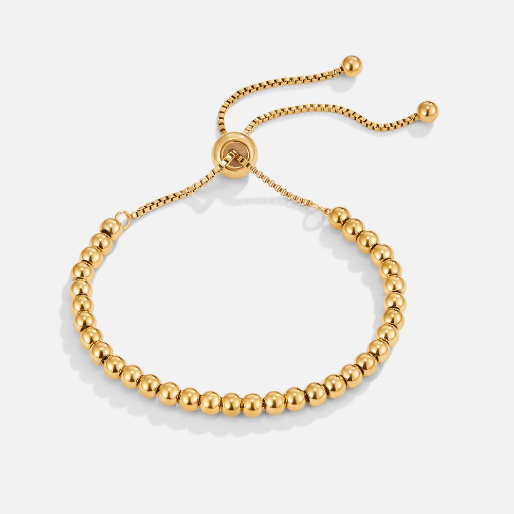 Beatriz - Pulsera de Cuentas Dorada