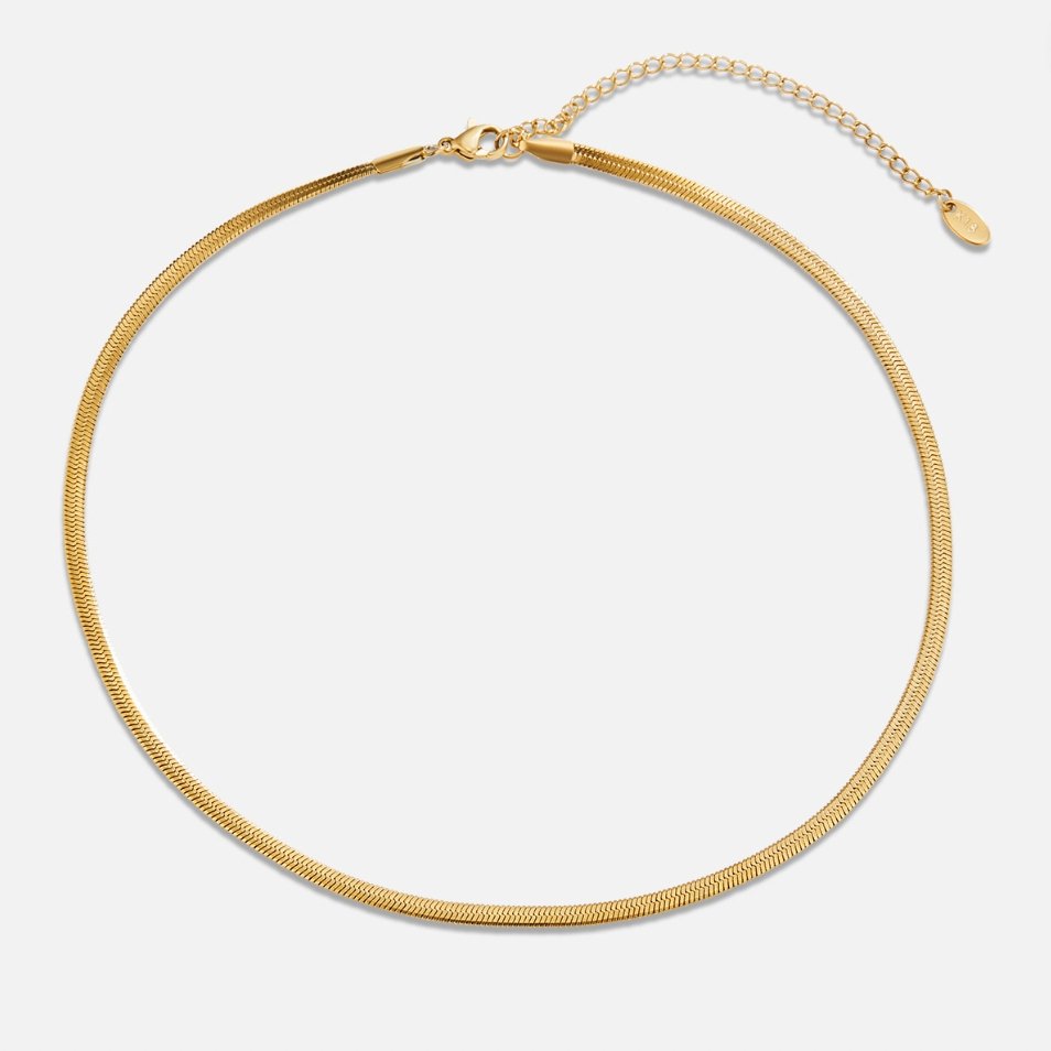 Nataly - Collar Cadena Serpiente Dorado