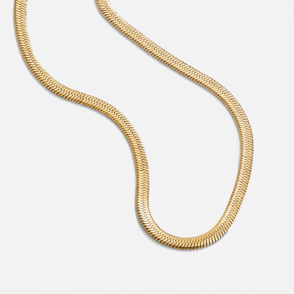 Nataly - Collar Cadena Serpiente Dorado